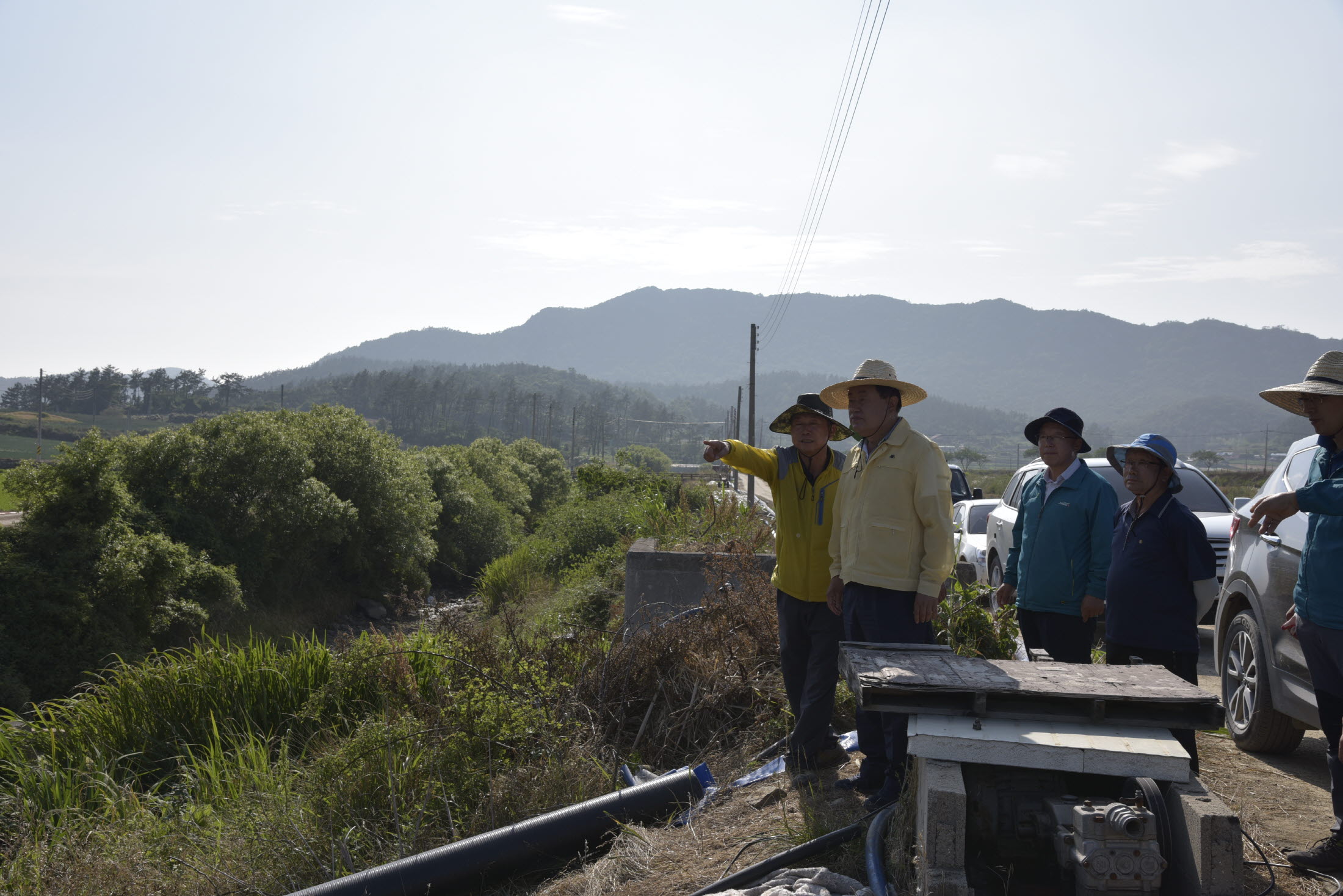 가뭄피해현장 방문 이미지