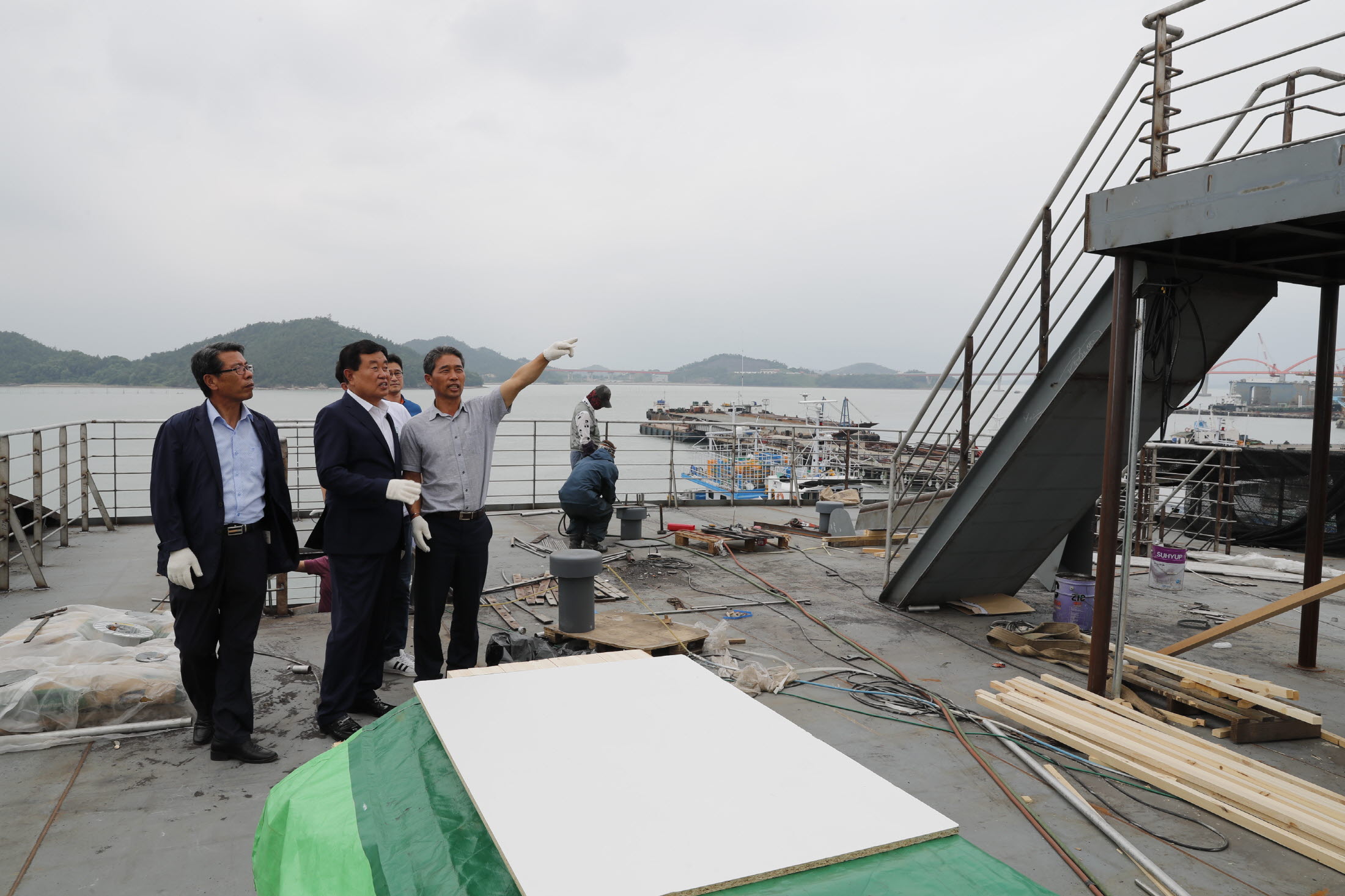 진도-창유간 여객선건조현장 방문 첨부#3