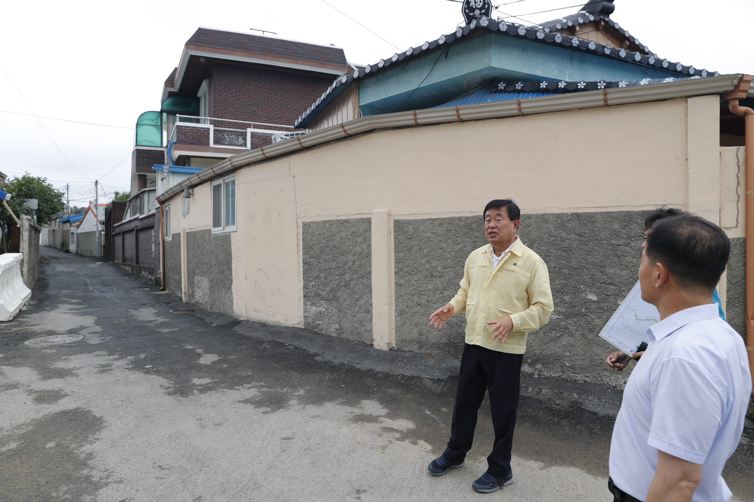 도시계획도로 개설현장 방문 이미지