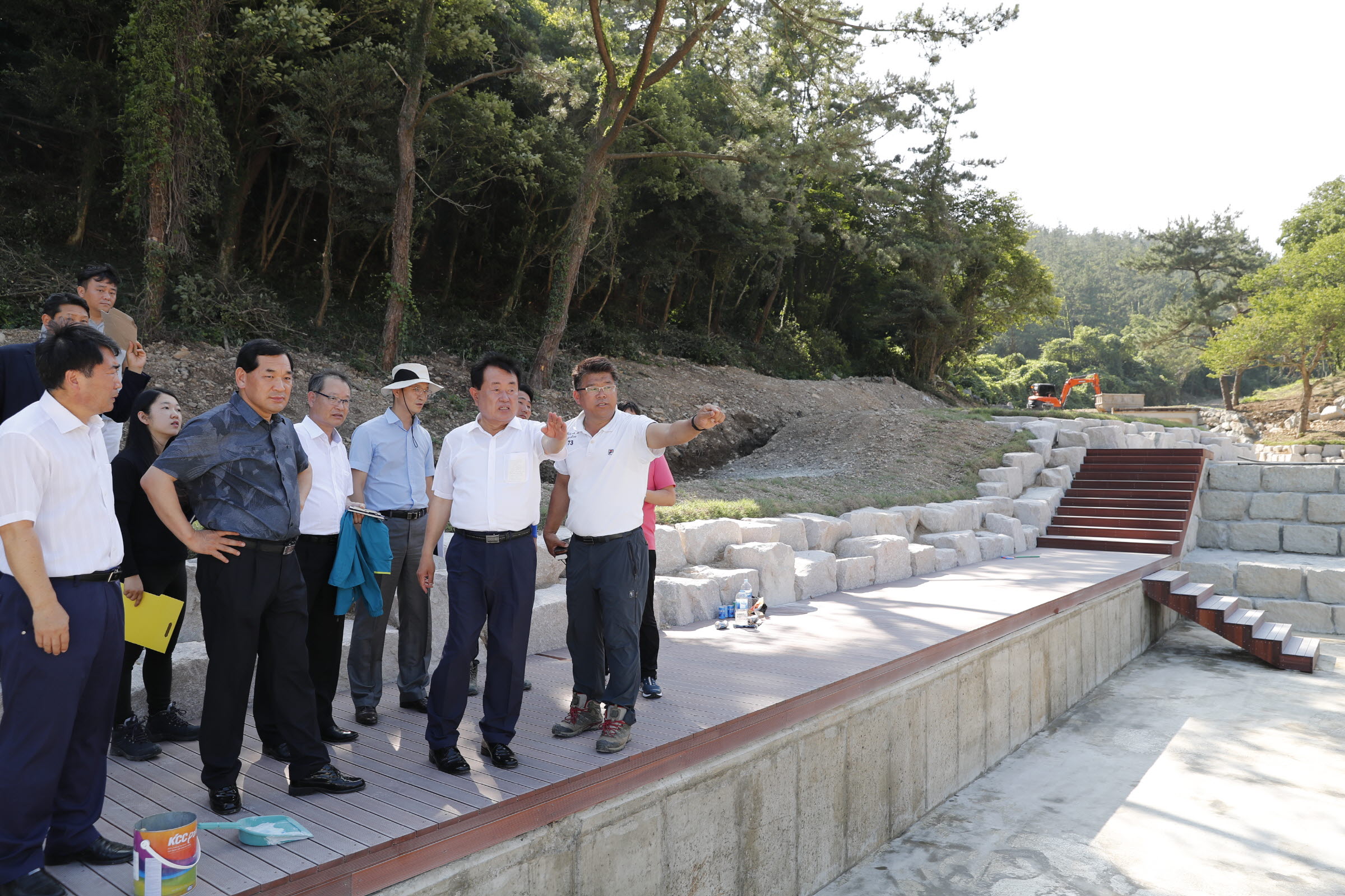 사천리물놀이장 조성사업현장 방문 이미지