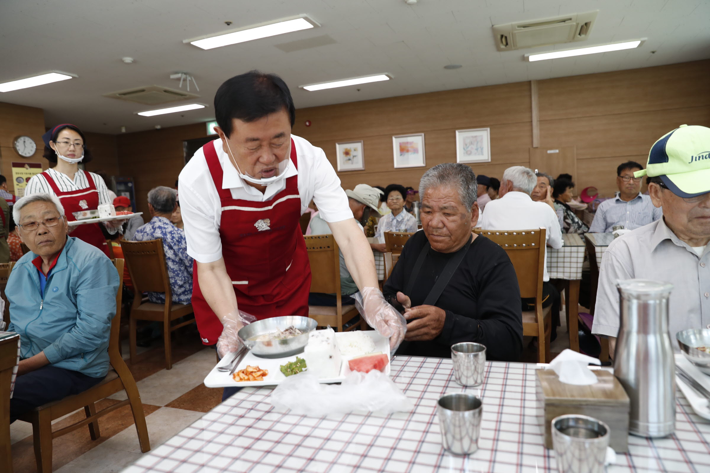 초복맞이 진도노인복지관 배식 봉사 첨부#2