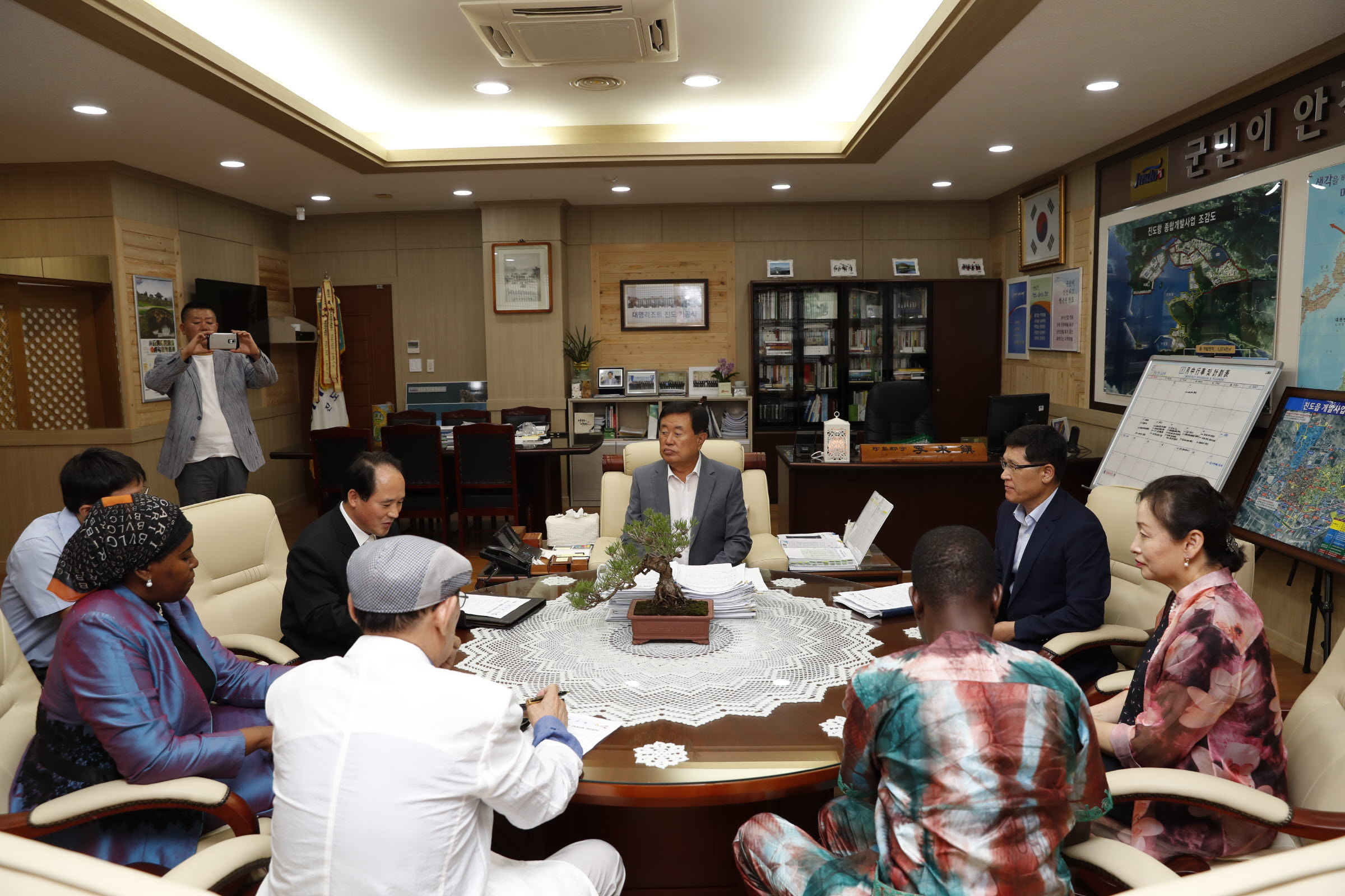 탄자니아 주일대사 진도군 방문 이미지