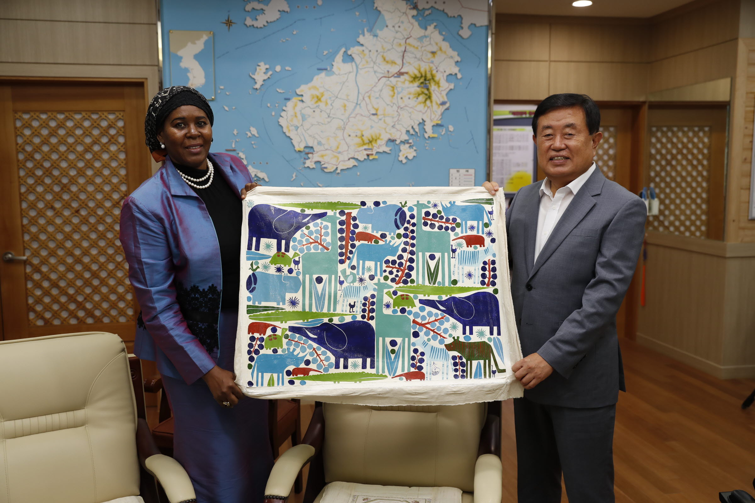 탄자니아 주일대사 진도군 방문 첨부#2