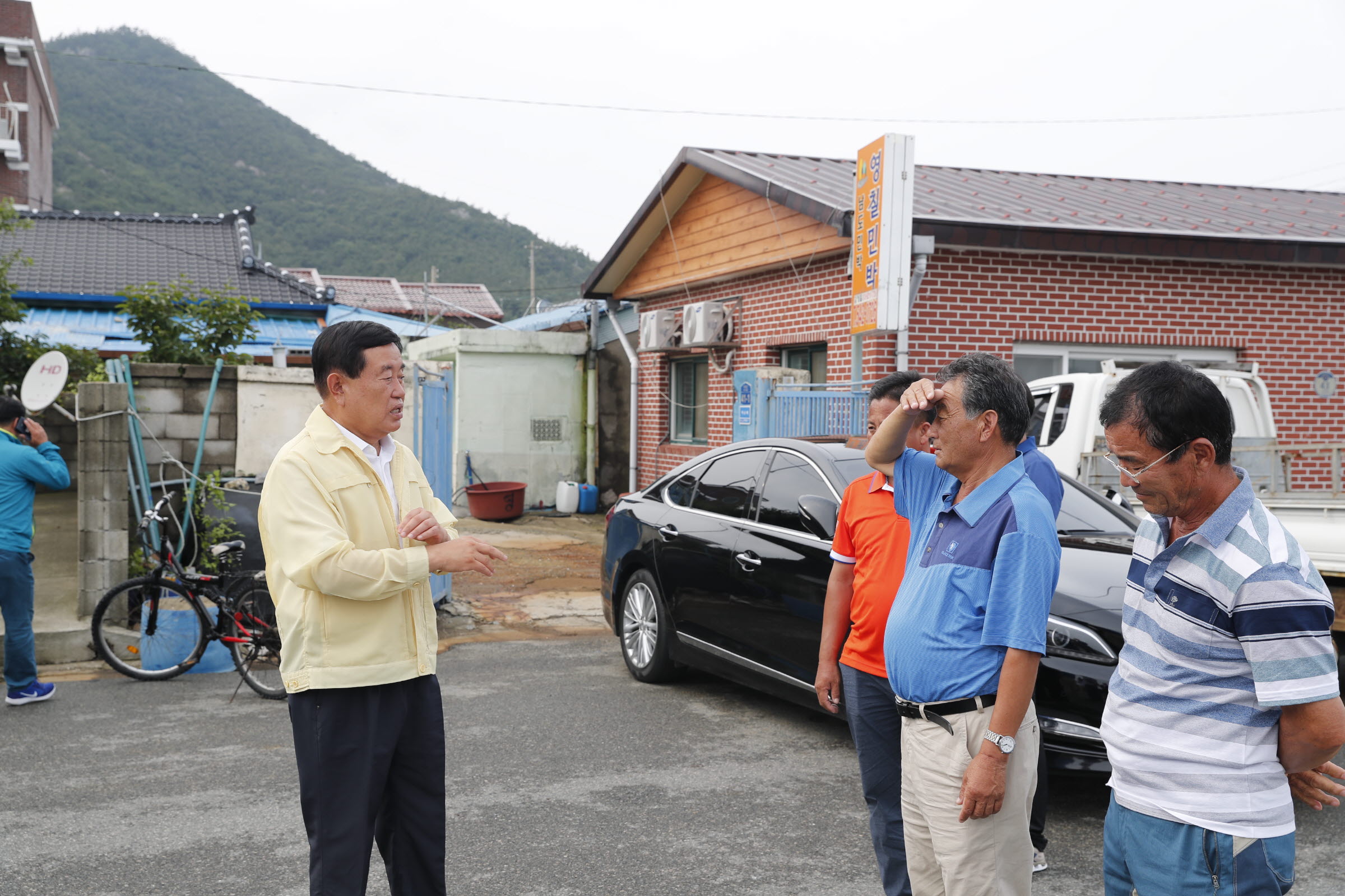 고군면 회동리 개발사업현장 방문 이미지