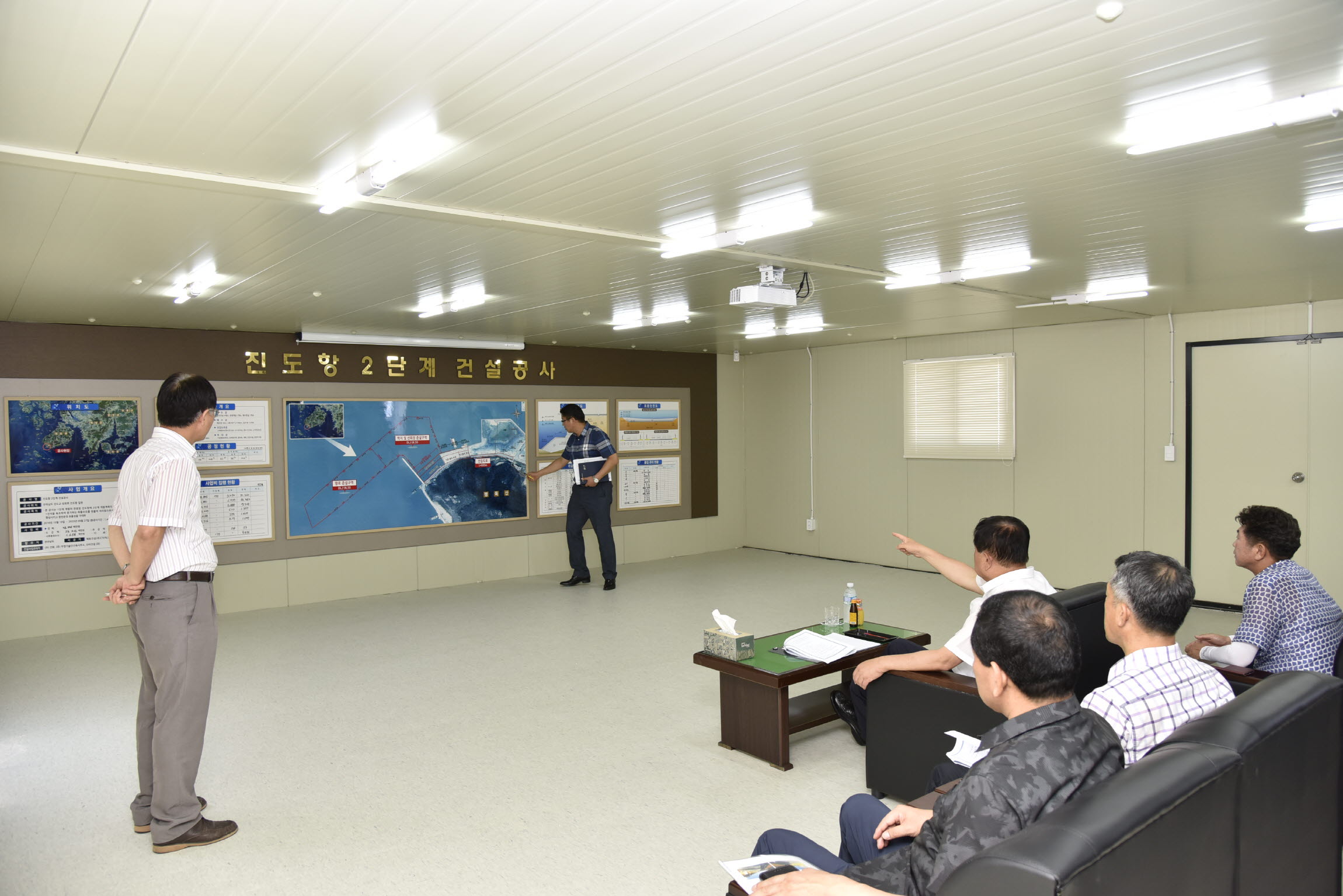 임회면 진도항개발사업현장 방문 이미지