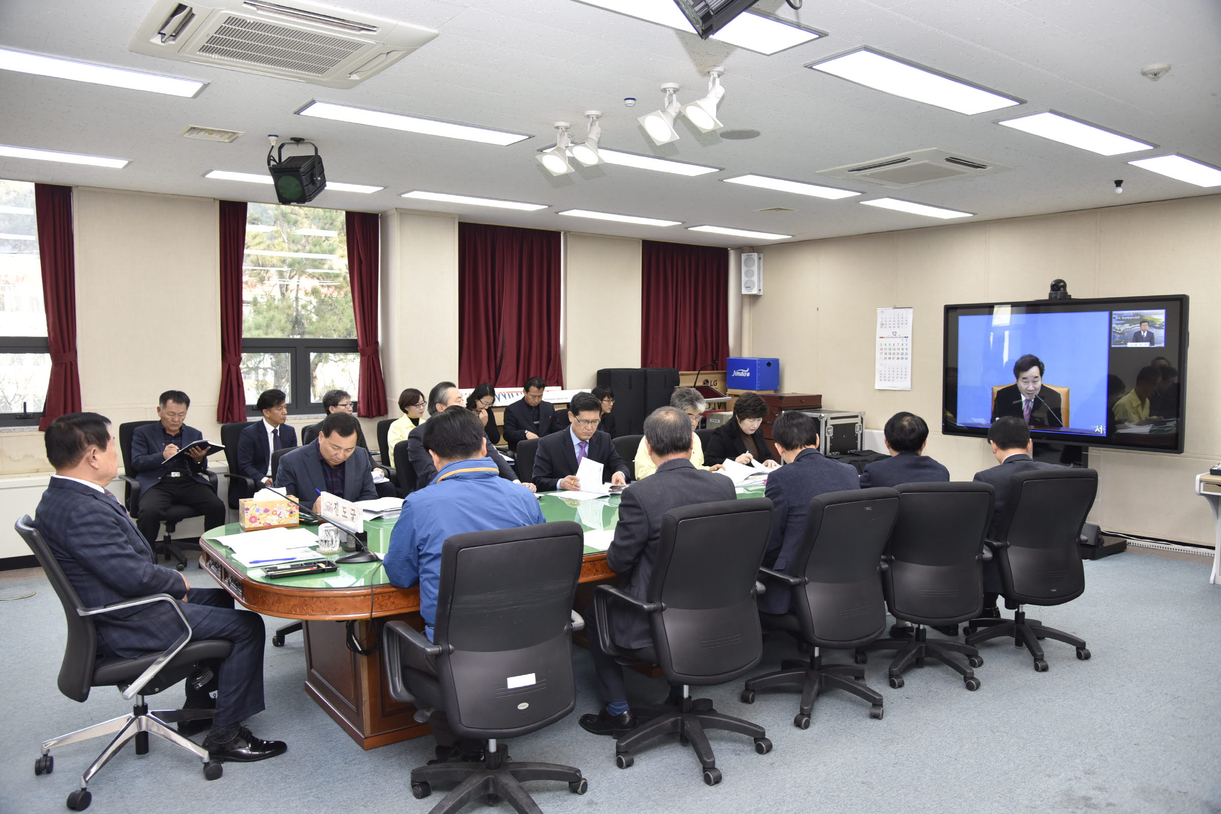 이낙연국무총리 주관 동절기 민생현안 관련 영상회의 이미지