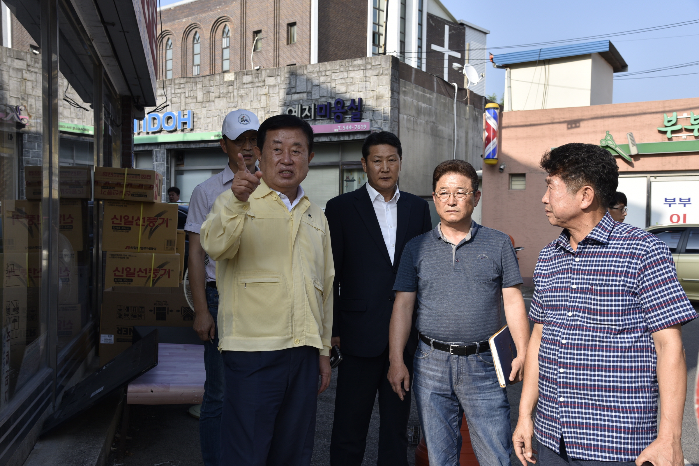 8.10 진도읍개발사업현장 방문 이미지