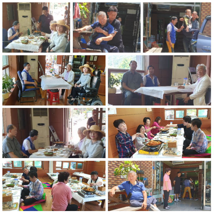 진장복자조모임 팀들과 사천리 한들가든에서 닭백숙 먹는 즐거움을 맛봤어요 첨부#1