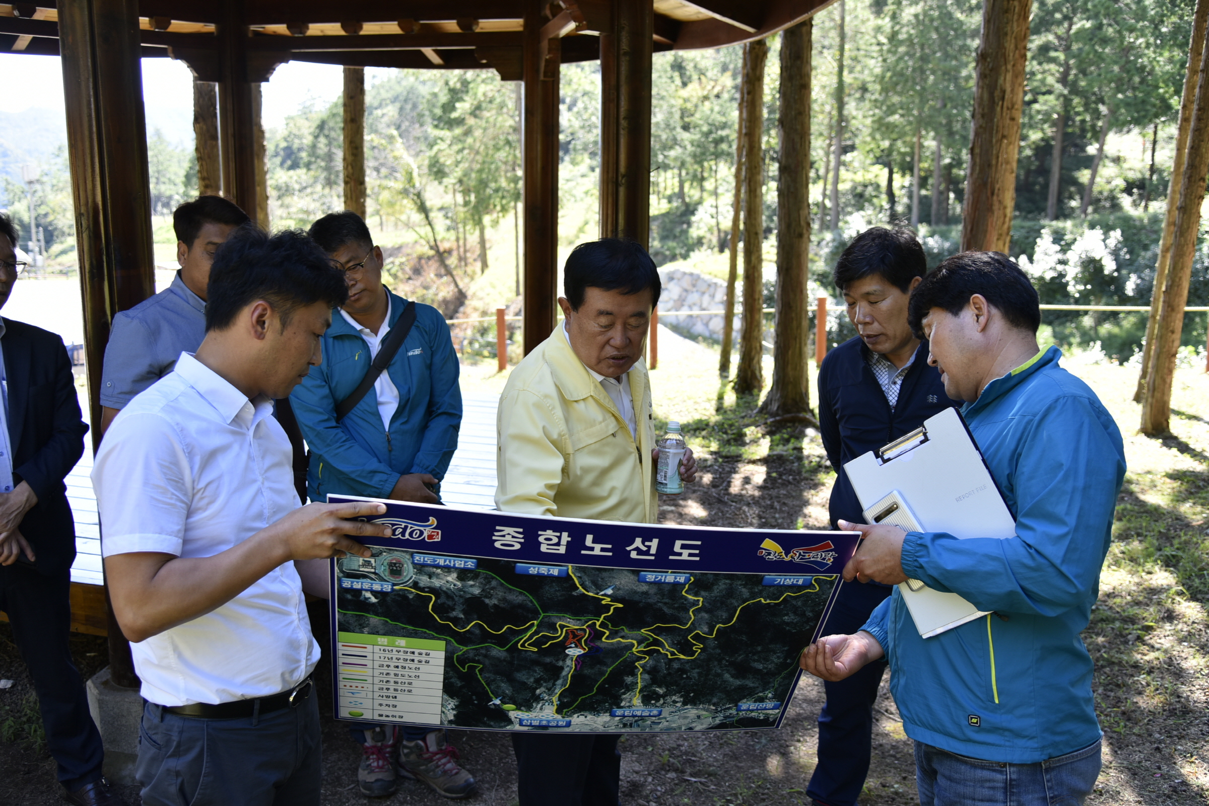 의신면 주요개발사업현장 방문 이미지