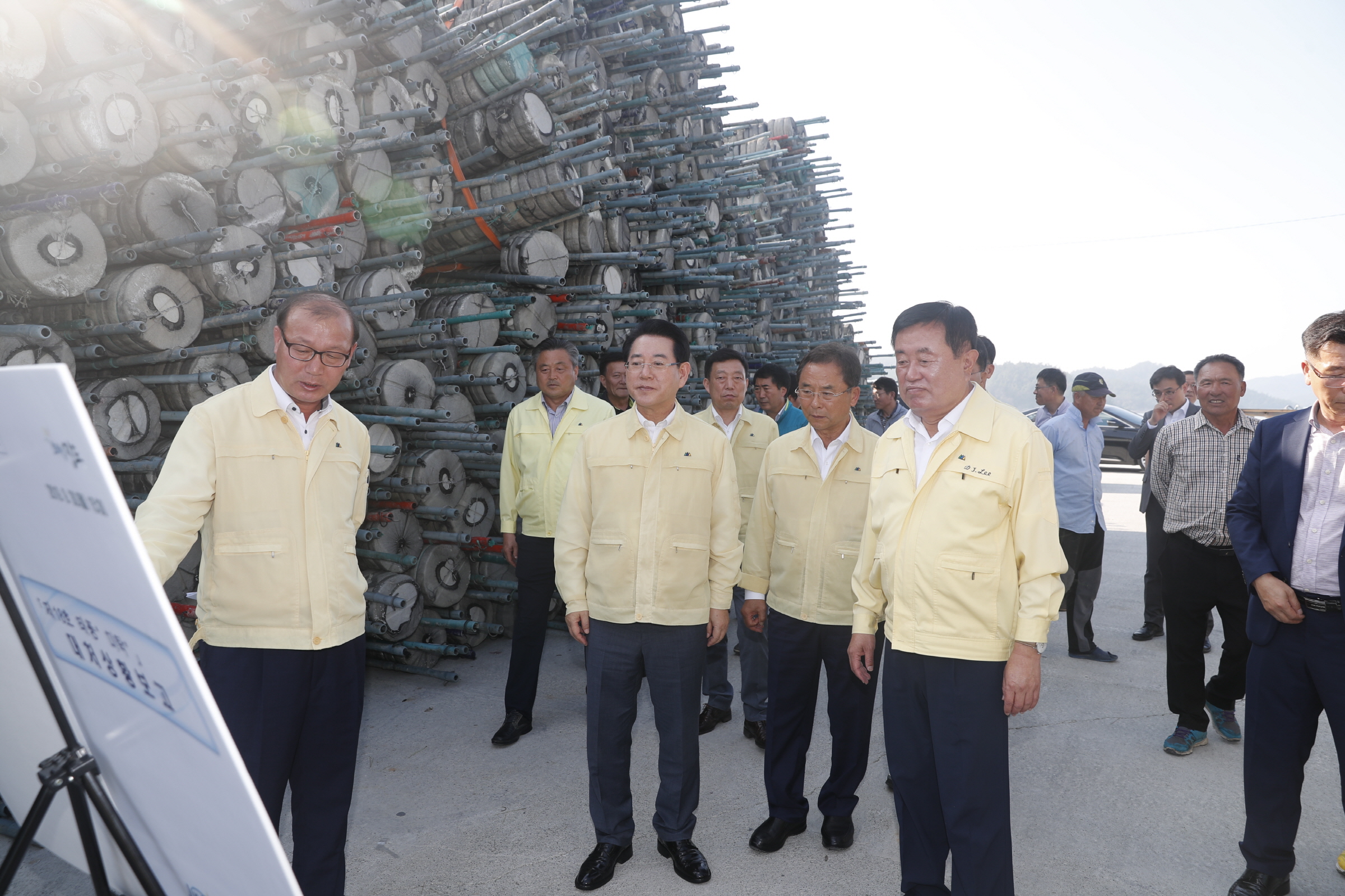 제18호 태풍 미탁 상륙 대비 김영록 도지사 김양식장 현장 점검 첨부#2