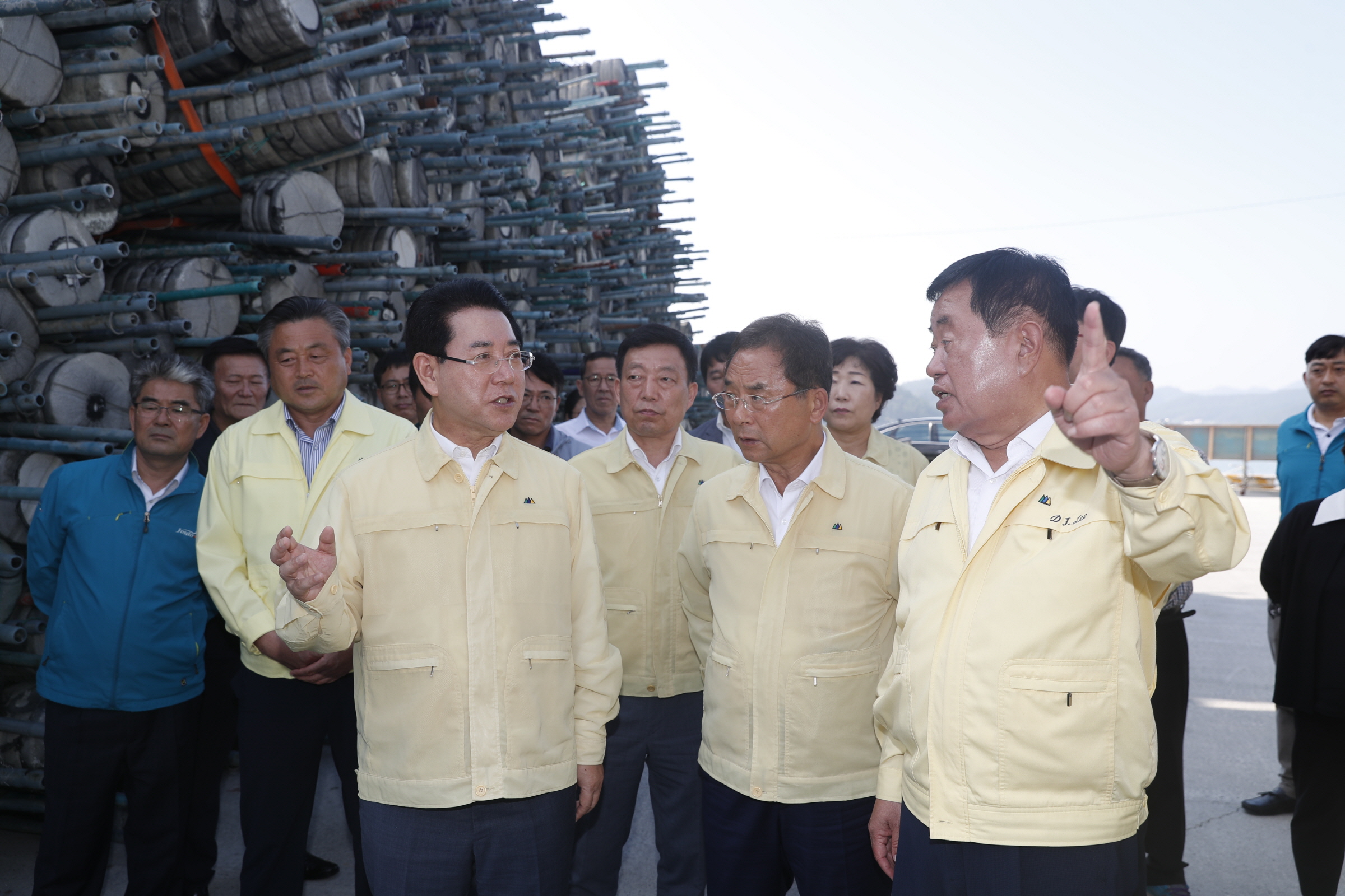 제18호 태풍 미탁 상륙 대비 김영록 도지사 김양식장 현장 점검 첨부#4