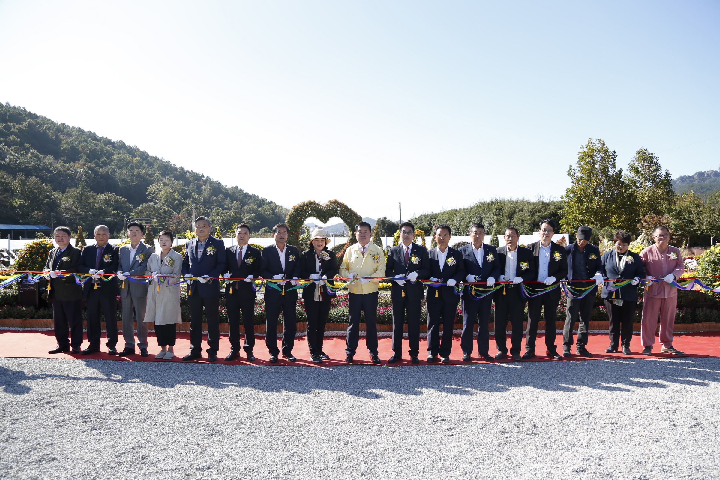 국화분재작품 전시회 개장식 첨부#2