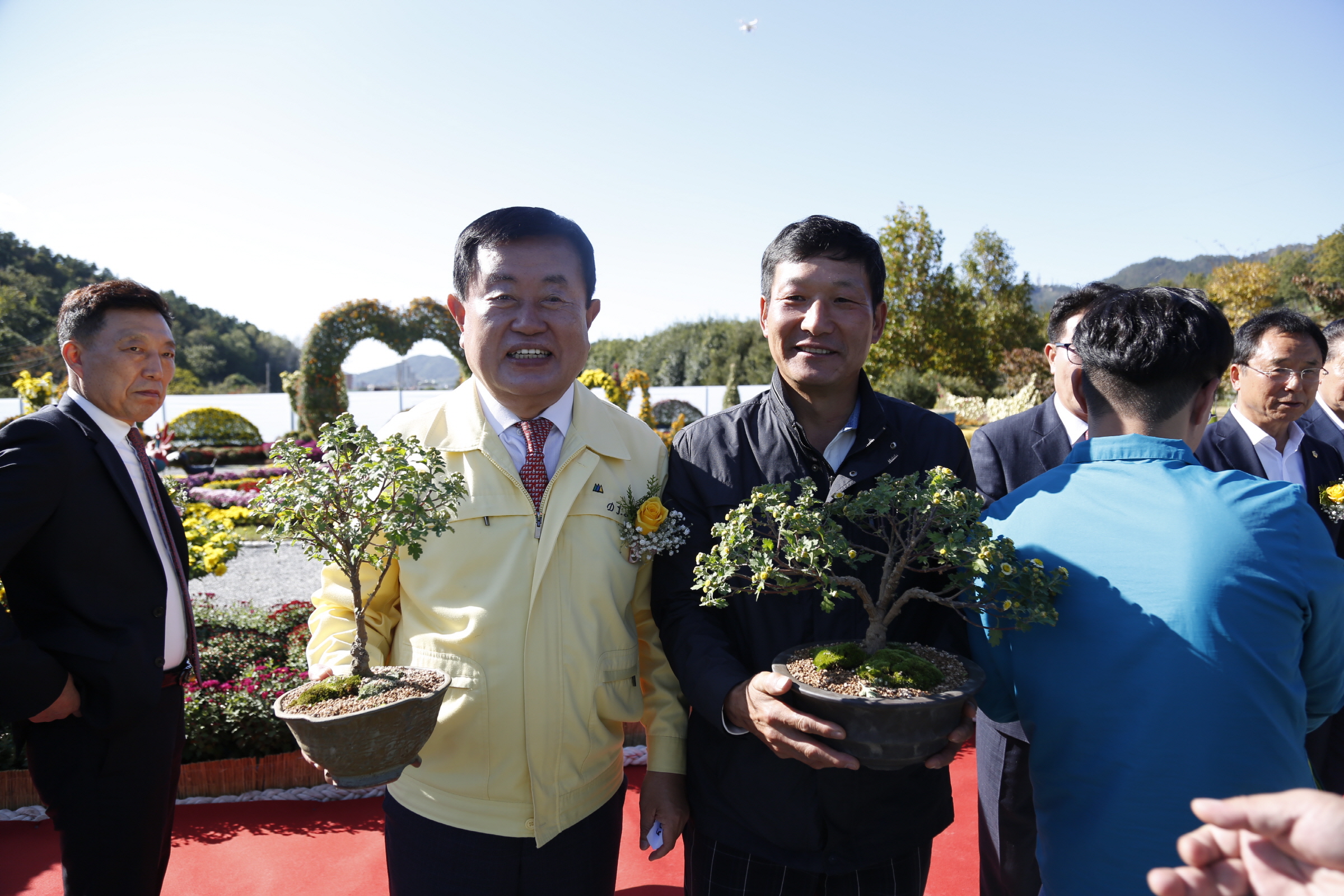 국화분재작품 전시회 개장식 첨부#3