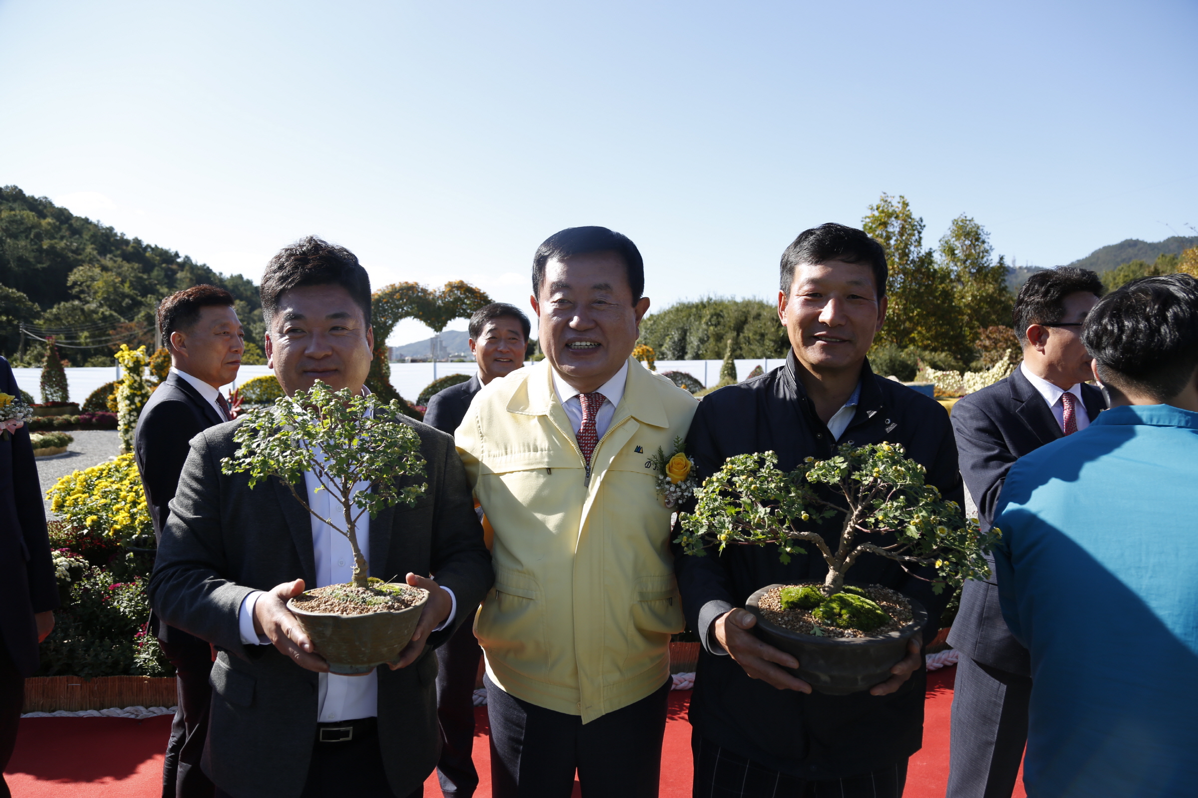 국화분재작품 전시회 개장식 첨부#4
