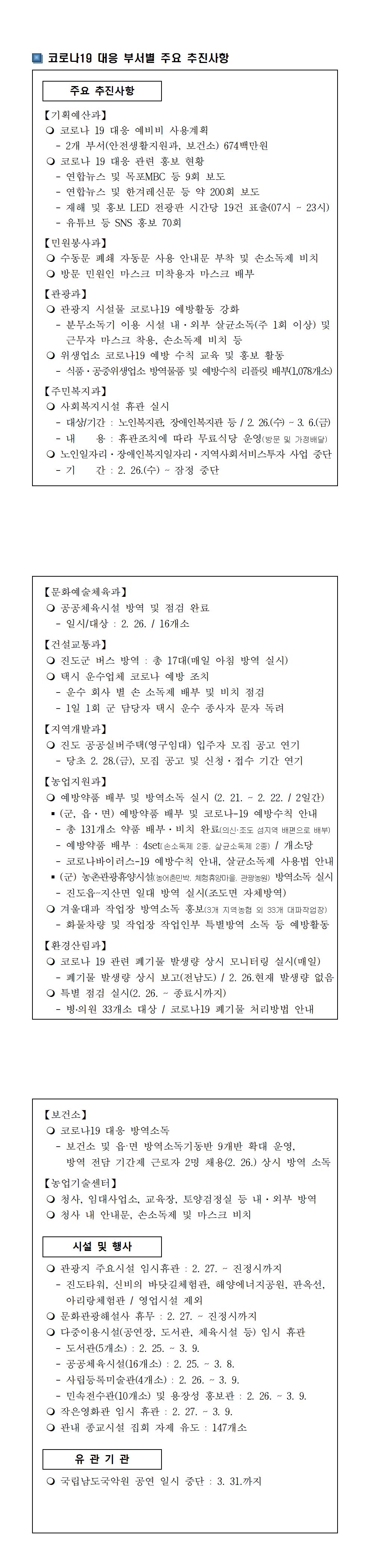 코로나19 대응 일일상황보고(0226) 첨부#2