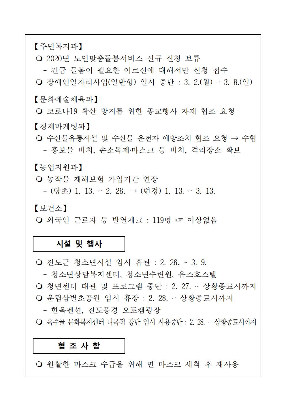 코로나19 대응 일일상황보고(0228) 첨부#3