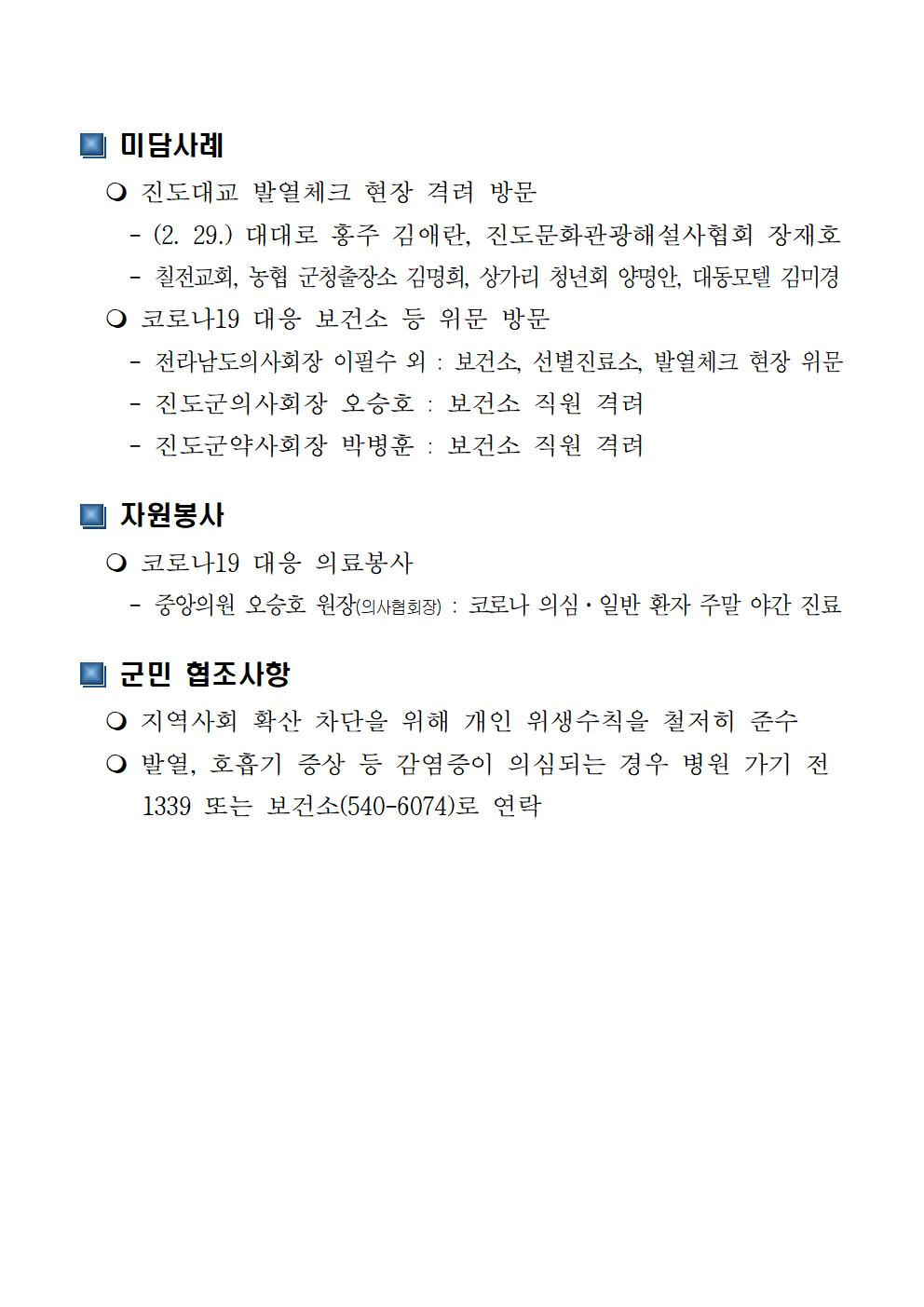 코로나19 대응 일일상황보고(0301) 첨부#3