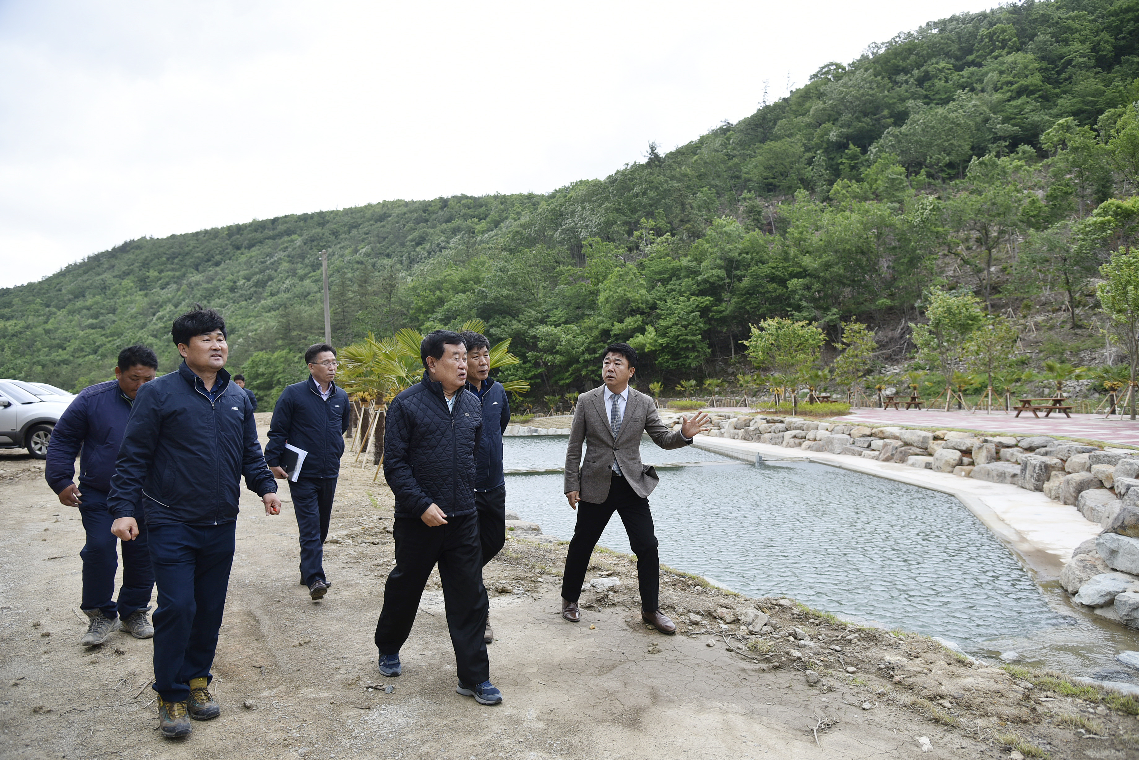 환경산림과 산림개발사업현장및 소공원 조성 현장 방문 이미지