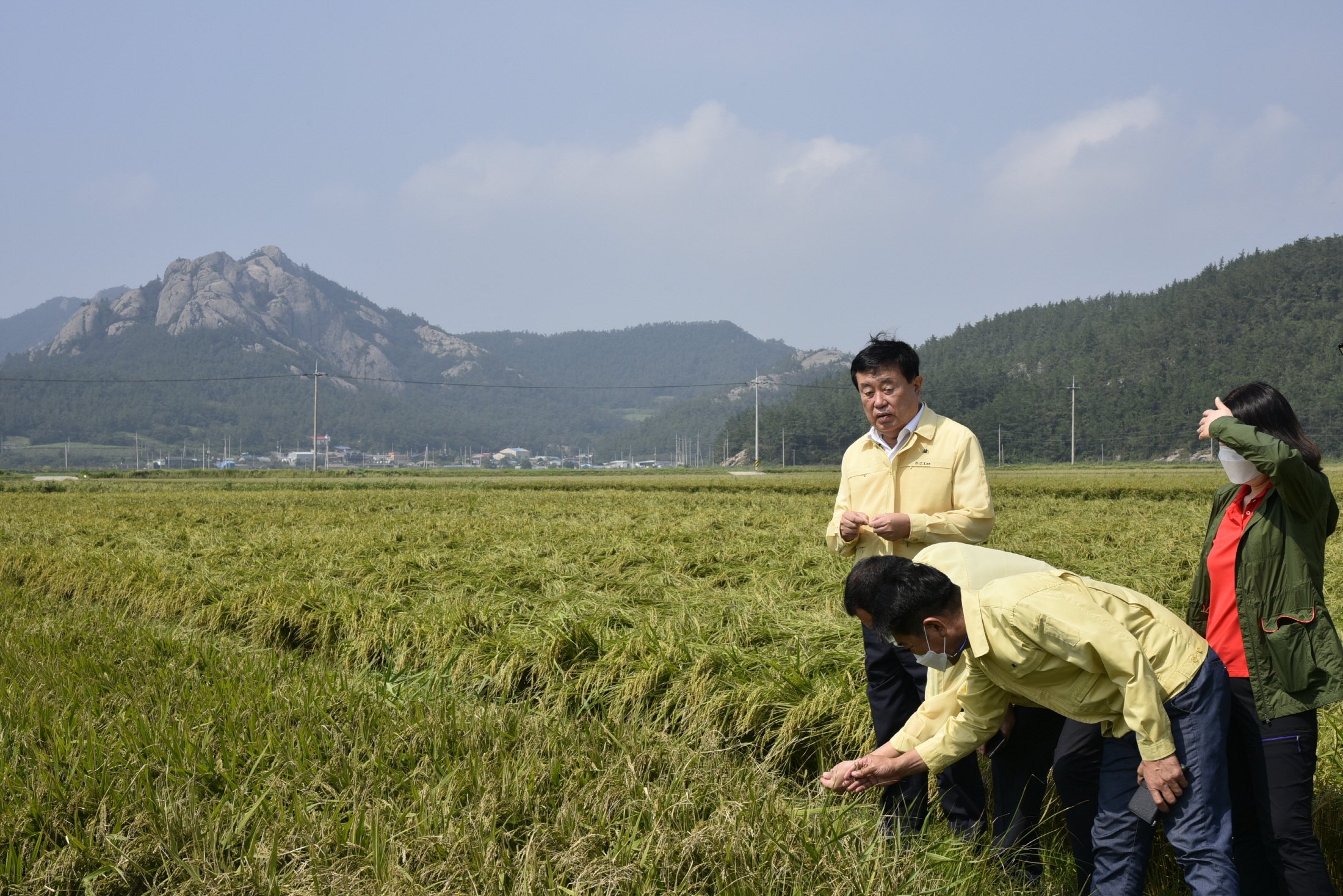 제9호 태풍 마이삭 상륙에 따른 피해 현장 방문 이미지