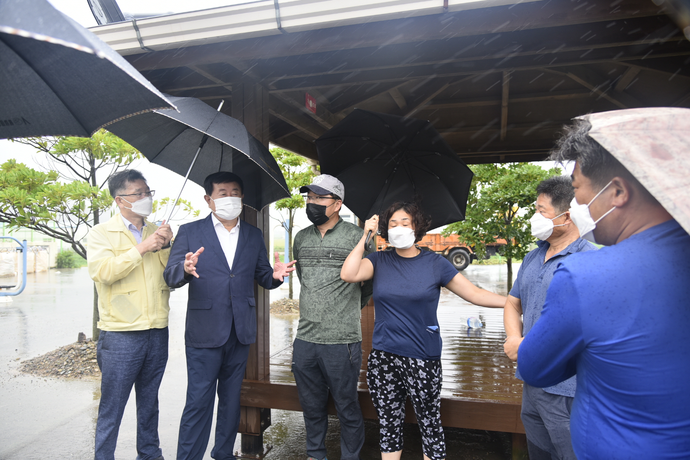 9.7 제10호 태풍 하이선 상륙에 따른 피해현장 방문 이미지