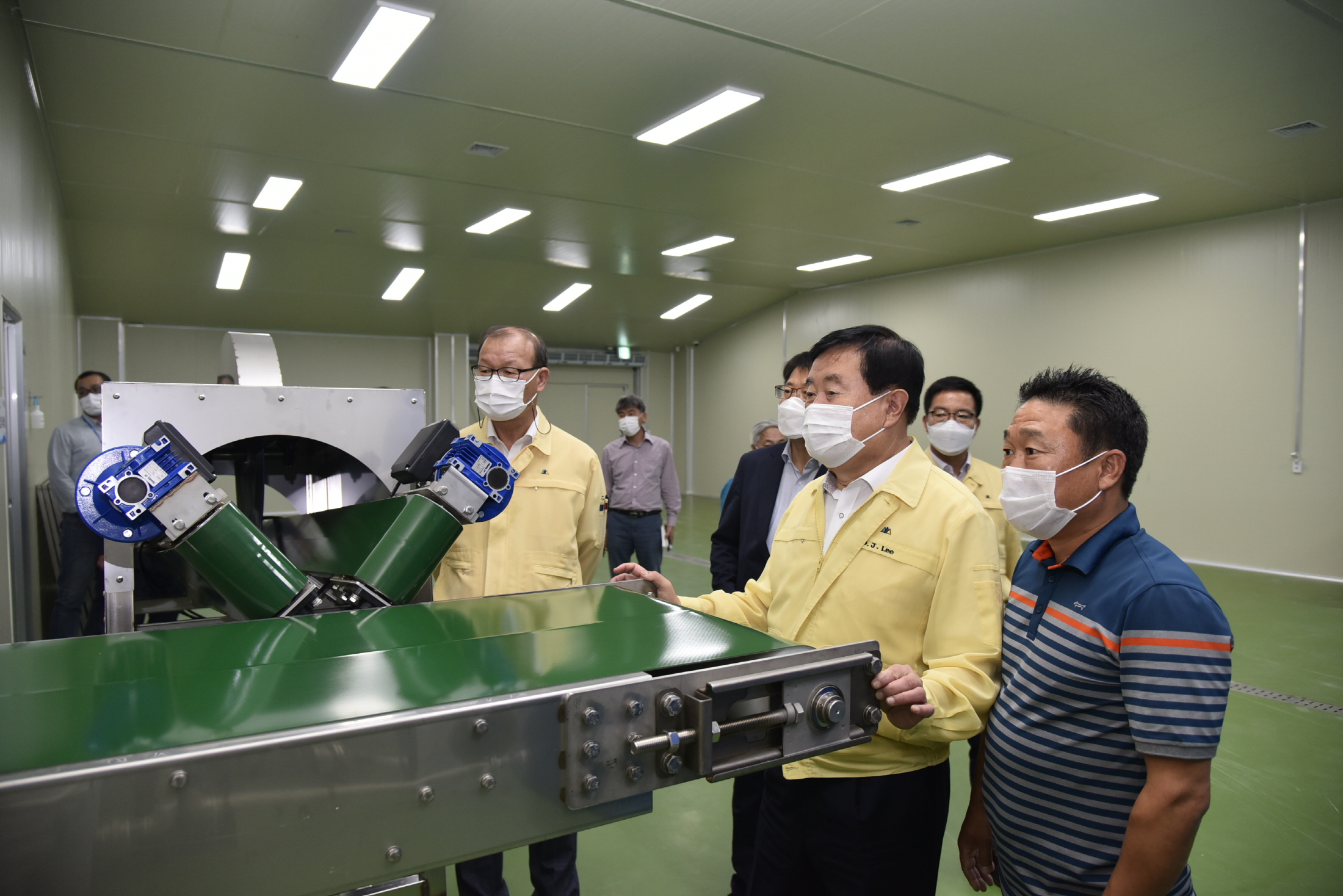 군내면농공단지 농산물가공단지 현장 방문 이미지