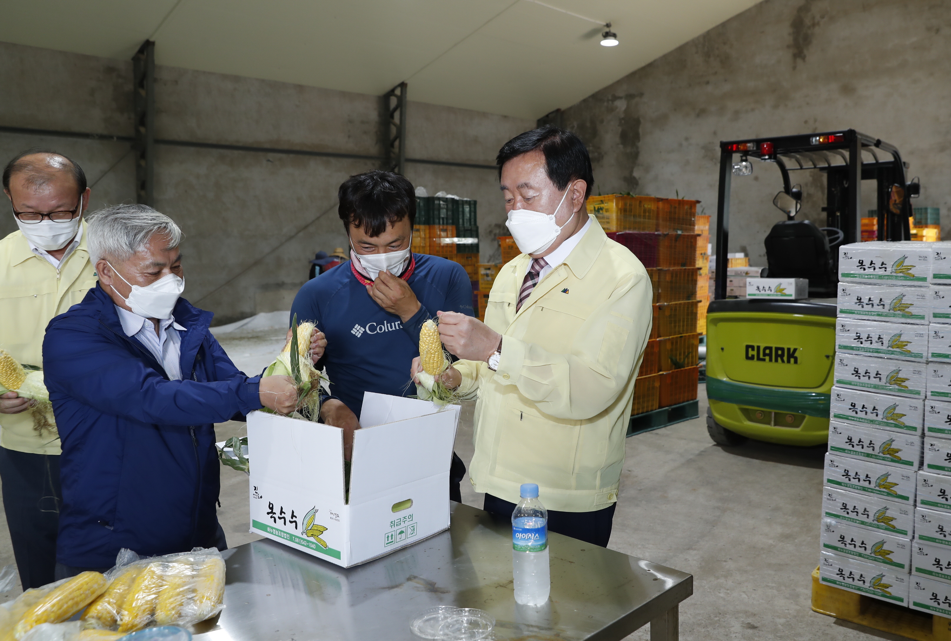 농산물 가공업체 방문 이미지