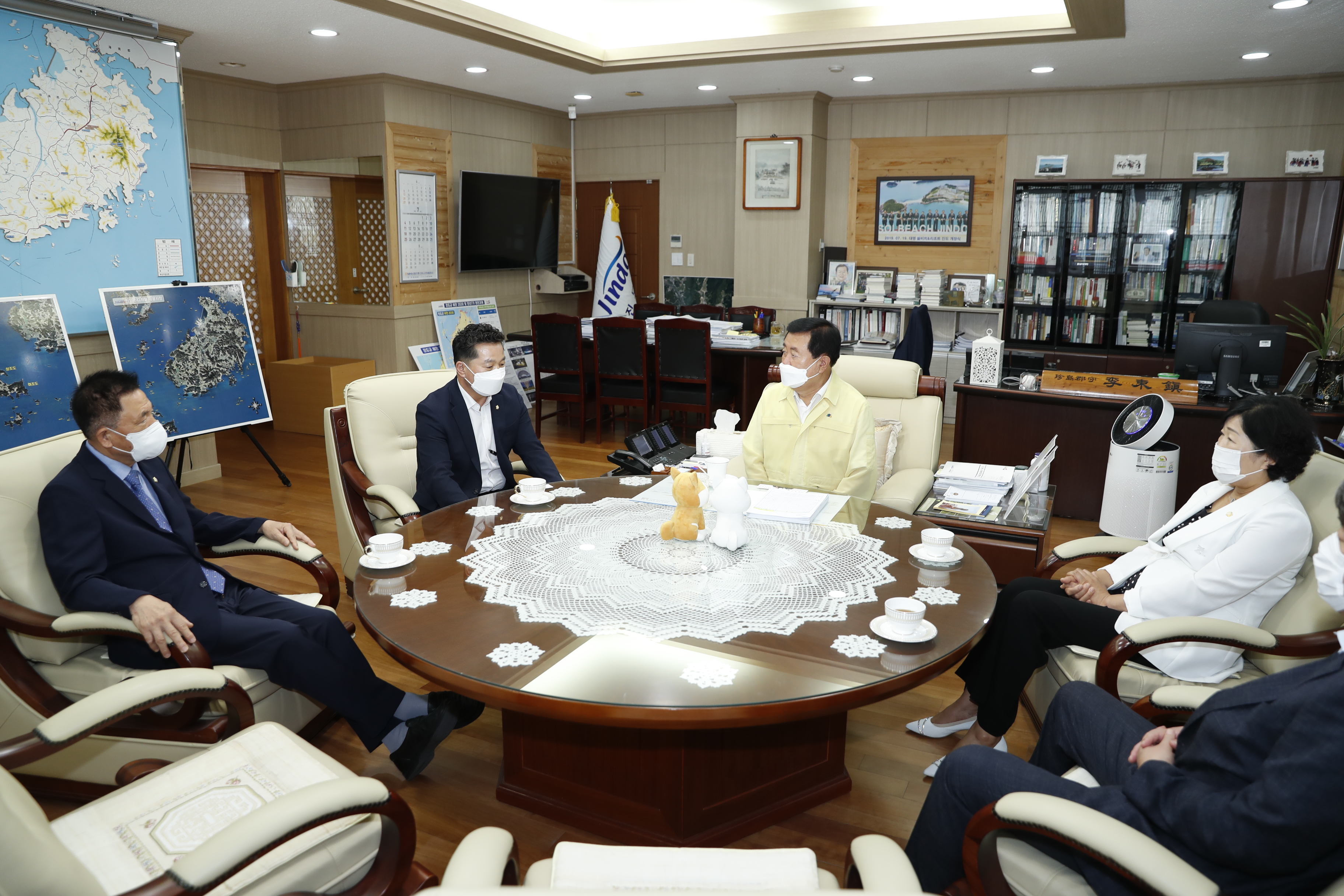 전남시군의장협의회 특별재난지역 방문 이미지