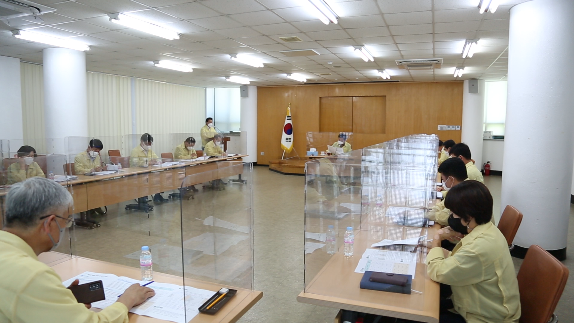 코로나 대책 회의 이미지