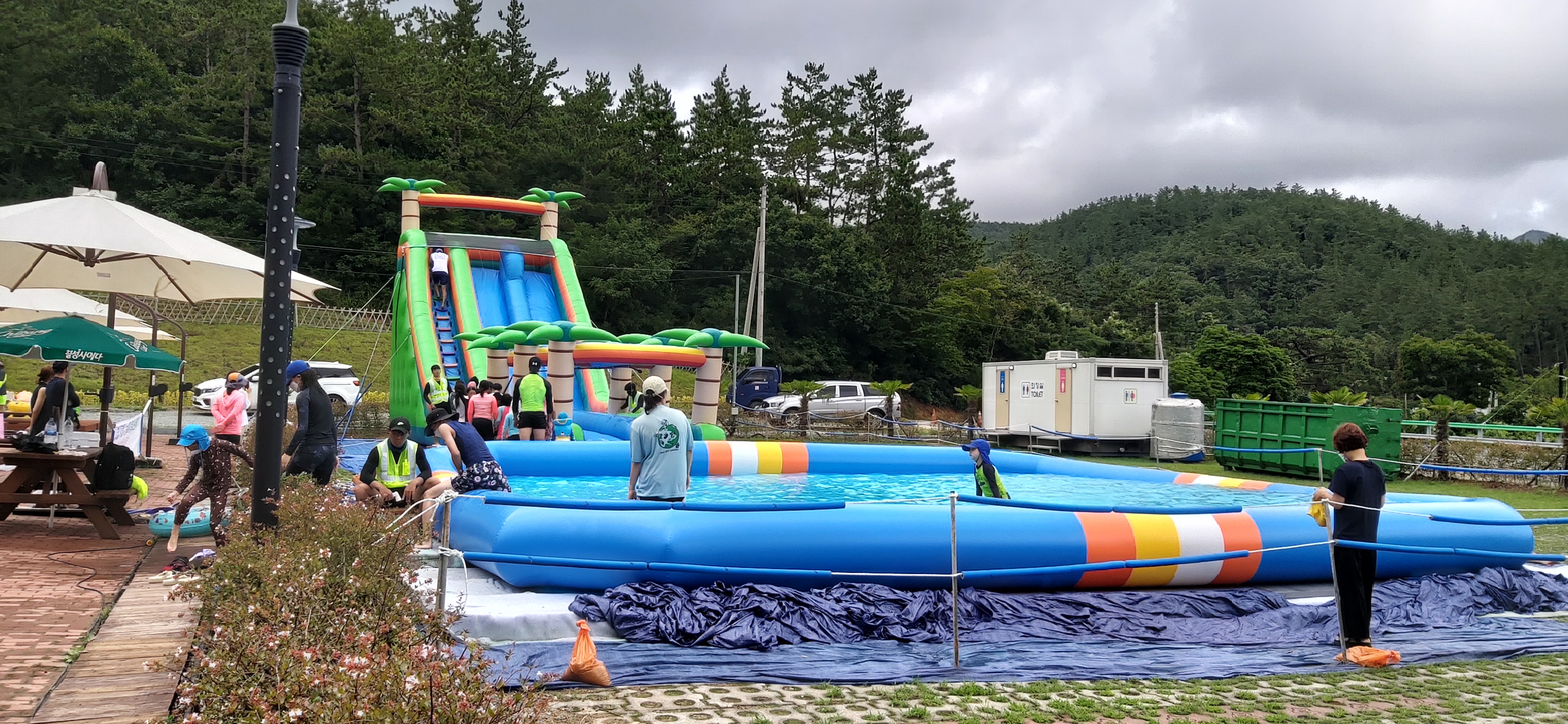 가족들의 휴식공간 진도 사천리 물놀이장을 추천합니당!! 첨부#1