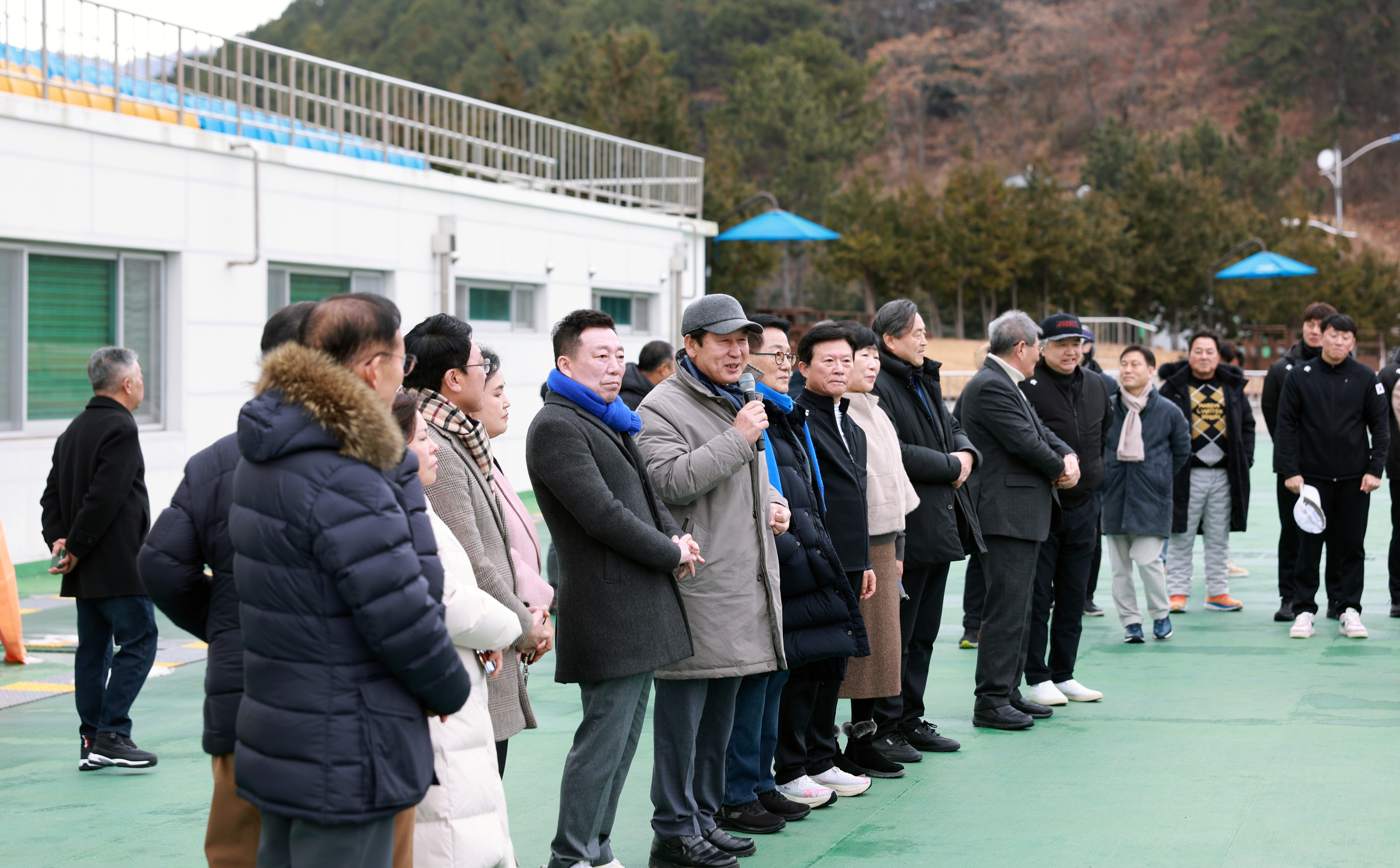 대한육상연맹 전지 훈련 선수단 격려 이미지