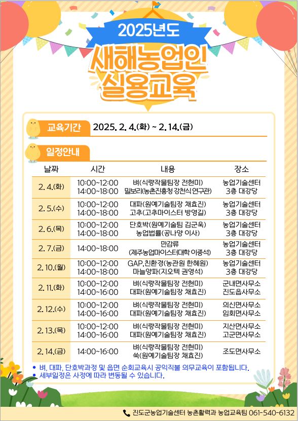 진도군, ‘새해 농업인 실용교육’을 통해 농업소득 향상 앞장 이미지