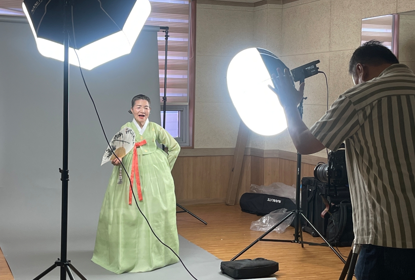 진도군, 원로 문화예술인 프로필 사진 촬영 이미지