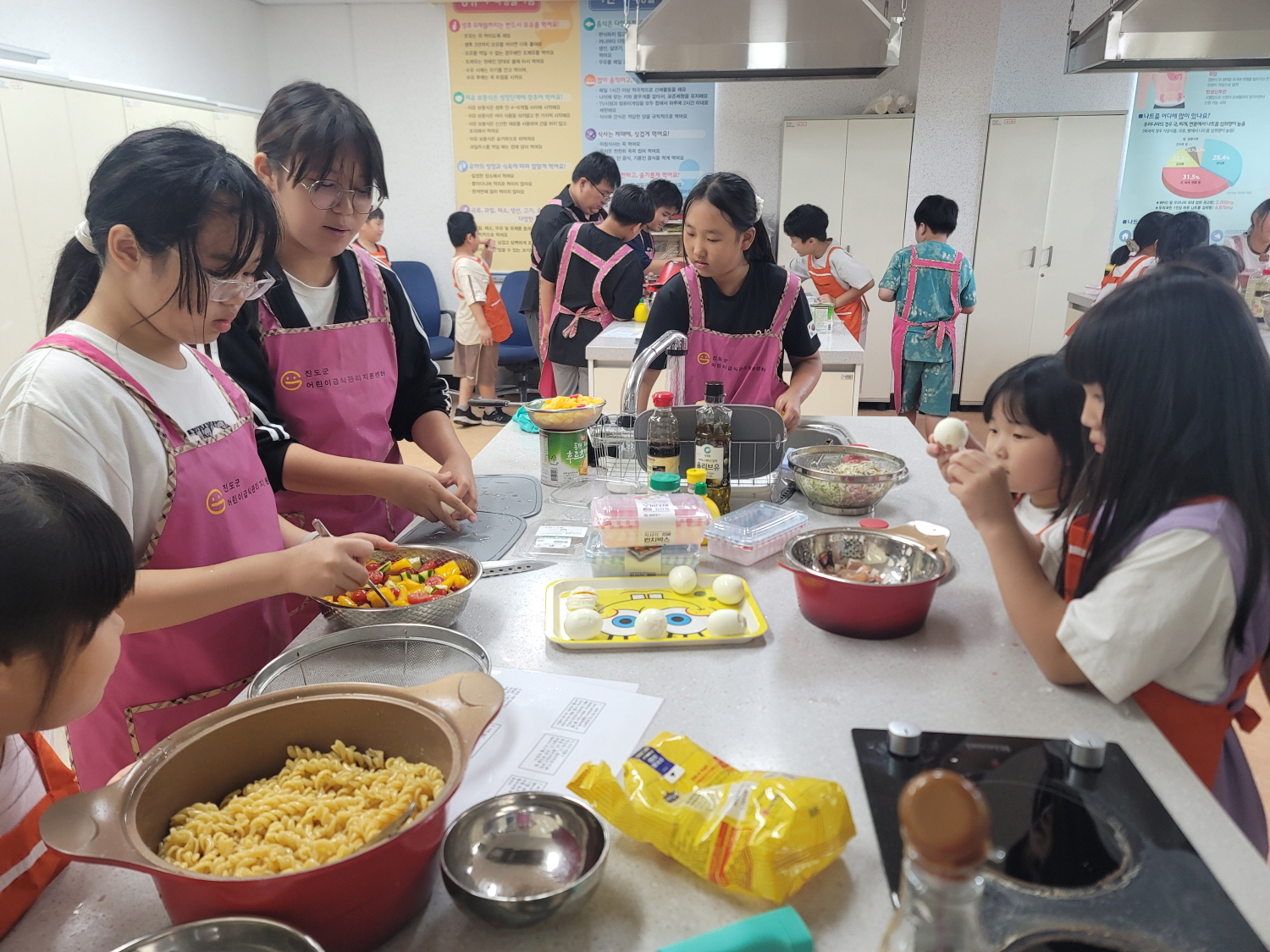 진도군, 어린이와 청소년을 위한 영양실습 교육 이미지