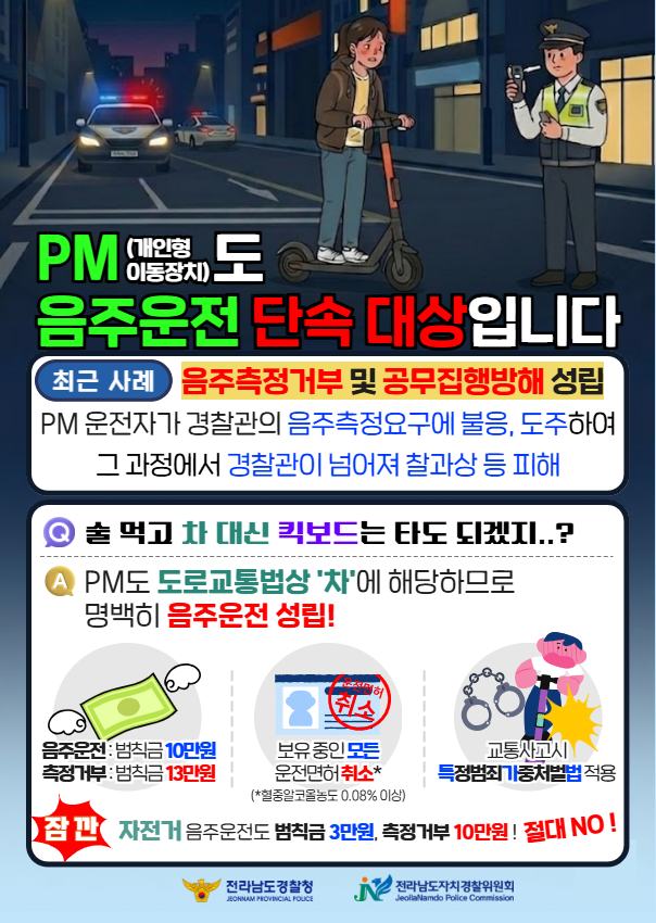개인형 이동장치 음주운전 단속 대상 및 전통시장 주변 도로 주정차 허용 안내 첨부#2