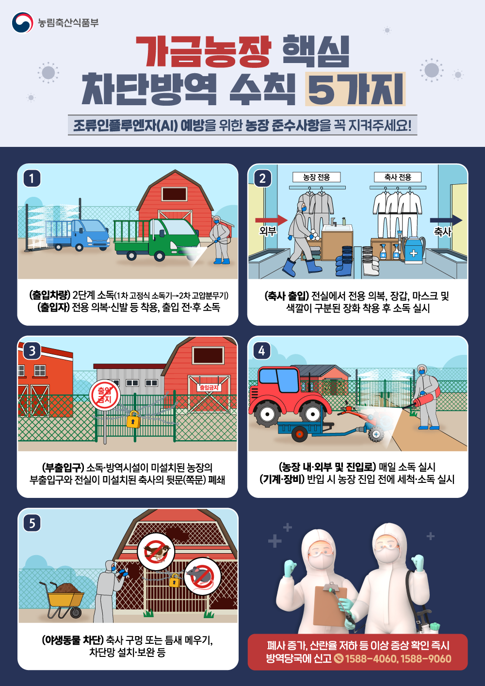 가금농장 핵심 차단방역 수칙 안내 첨부#1